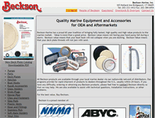 Tablet Screenshot of beckson.com